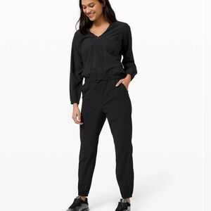 Lululemon Black Athletic Jumpsuit